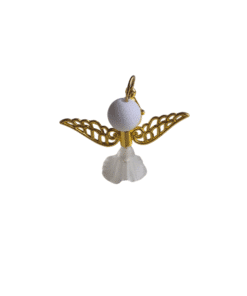 Geluksengeltje wit filigraan