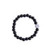 Onze kralenarmband met levensboom zwart is handgemaakt