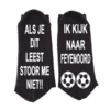 Sokken met de tekst niet storen, ik kijk naar Feyenoord